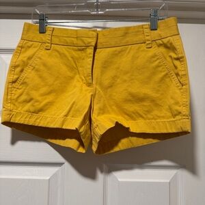 J.CREW | Women's goldenrod chino shorts size 4